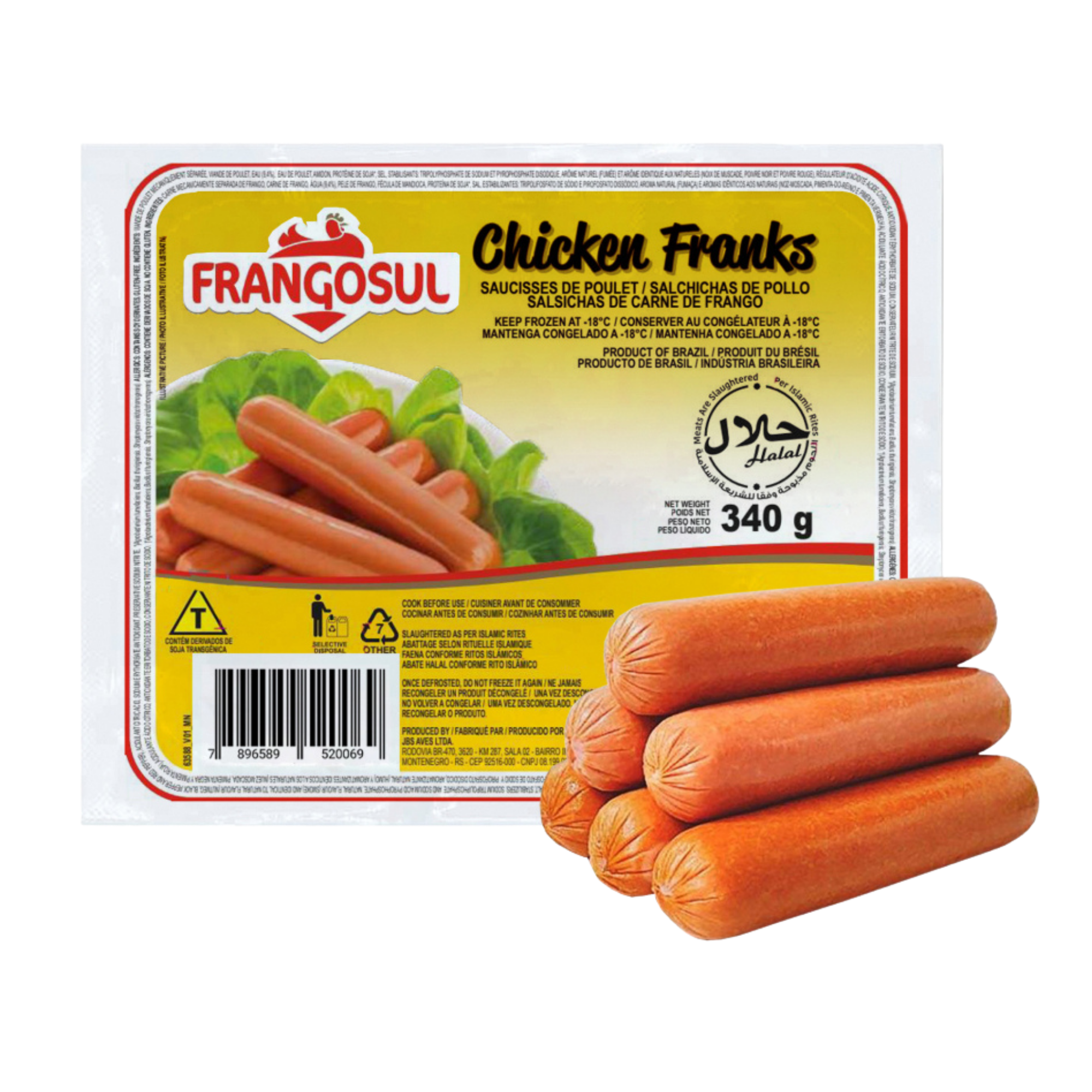 Frangosul Chicken Franks 340 g
