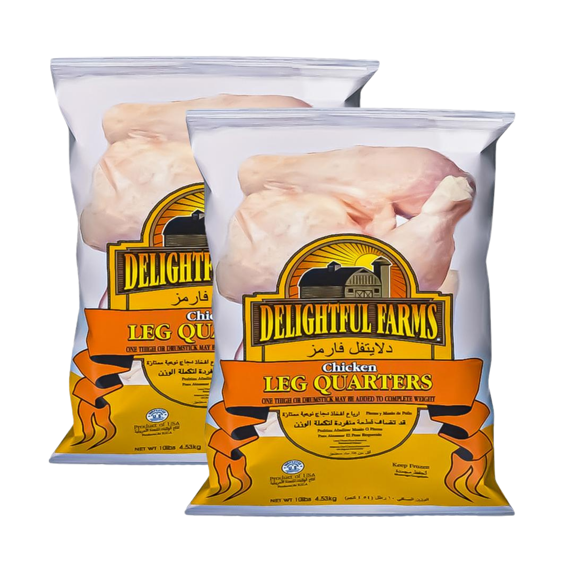 Delightful Farms Chicken Leg Quarters 10 lb
